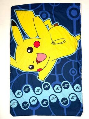 POKÉMON Pikachu Reversible Standard‎ Pillowcase Anime Nintendo Gamer Nostalgia